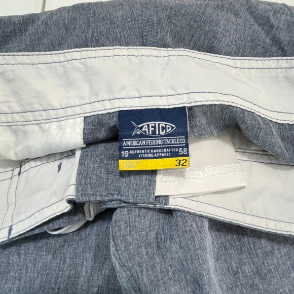AFTCO Shorts Mens 32 Fishing Performance Tech Outdoor Travel Adventure Utility - Picture 4 of 10